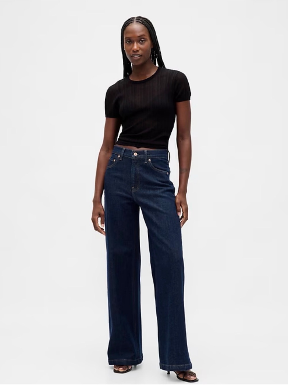GAP Wide-Leg Dark Indigo Women’s Jeans